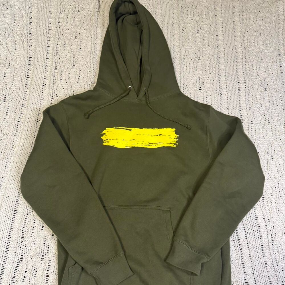 Ed Sheeran Subtract Album Olive Green Hoodie Tour Official Merch SZ Small Baggy